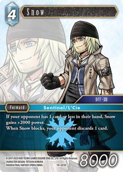 Snow 19-023C From Nightmares Final Fantasy card