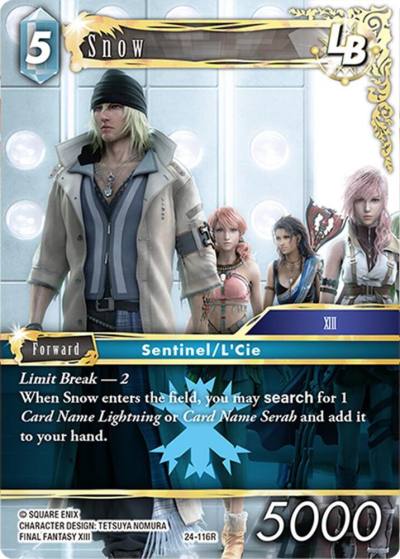 Snow 24-116R Hidden Legends Final Fantasy card