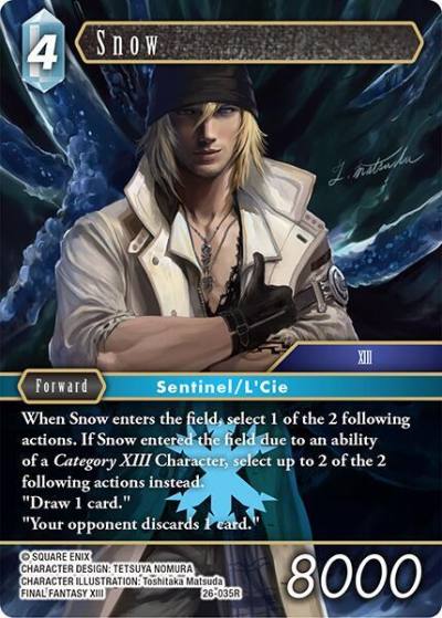 Snow 26-035R Gunslinger in the abyss Final Fantasy card