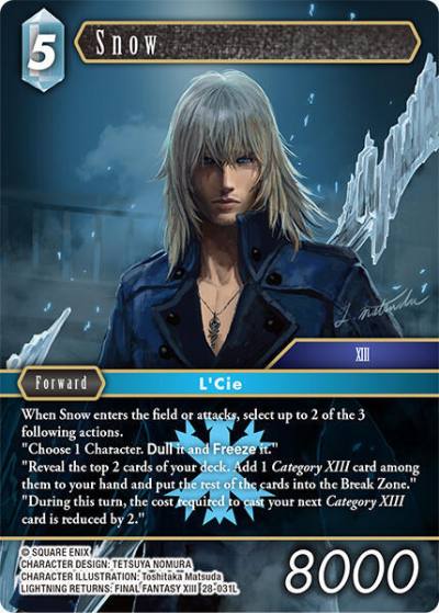 Snow 28-031L Dreamlike Oceans Final Fantasy card