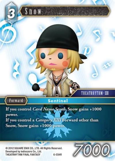 Snow 6-034R Opus VI Final Fantasy card