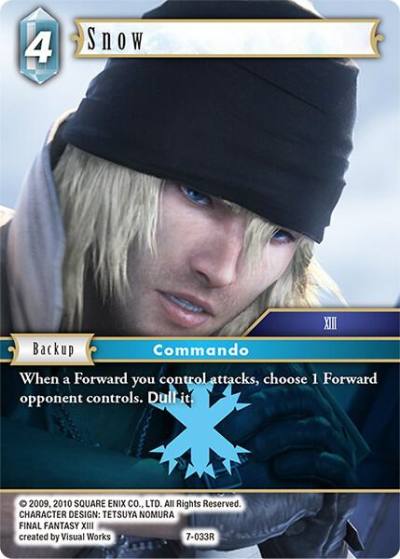 Snow 7-033R Opus VII Final Fantasy card