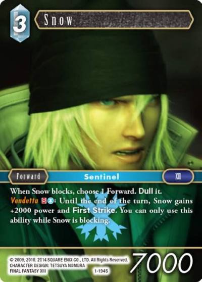 Snow Starter 1-194S Opus I Final Fantasy card