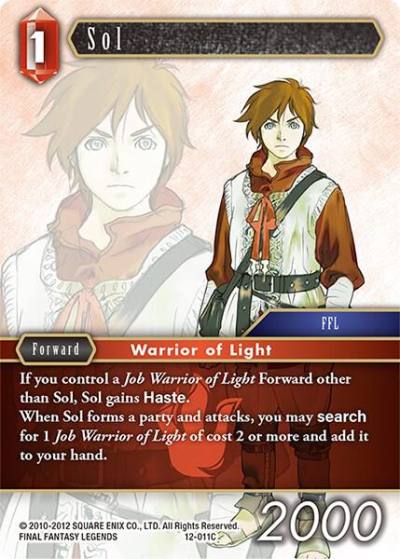 Sol 12-011C Opus XII Final Fantasy card