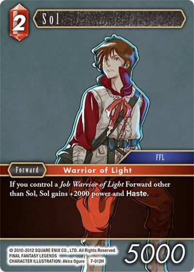 Sol 7-012H Opus VII Final Fantasy card