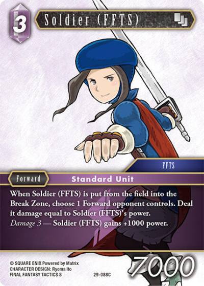 Soldier (FFTS) 29-088C Blissful Eternity Final Fantasy card