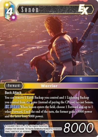 Sonon EX 18-123L Resurgence of Power Final Fantasy card