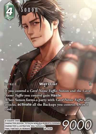 Sonon Full Art 26-052H Gunslinger in the abyss Final Fantasy card