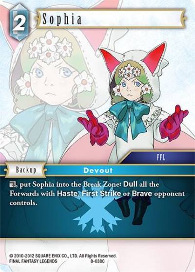 Sophia 8-038C Opus VIII Final Fantasy card