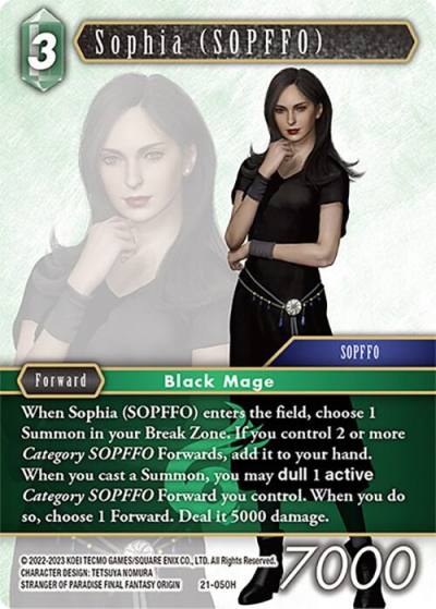 Sophia SOPFFO 21-050H Beyond Destiny Final Fantasy card