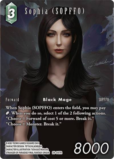 Sophia SOPFFO Full Art 24-047R Hidden Legends Final Fantasy card