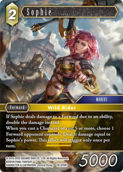 Sophie 16-076R Emissaries of Light Final Fantasy card