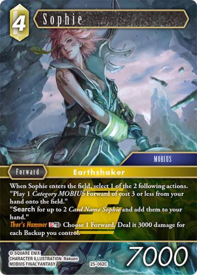 Sophie 25-062C Tears of the Planet Final Fantasy card