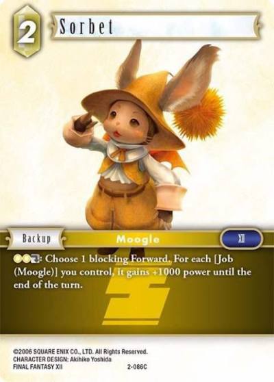 Sorbet 2-086C Opus II Final Fantasy card