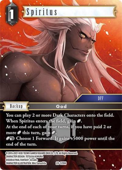 Spiritus 20-129H Dawn of Heroes Final Fantasy card