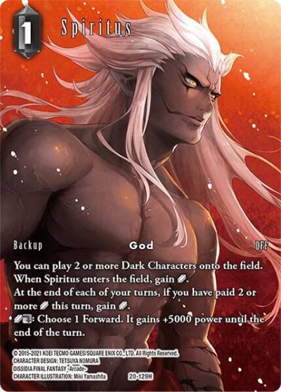 Spiritus Full Art 20-129H Dawn of Heroes Final Fantasy card