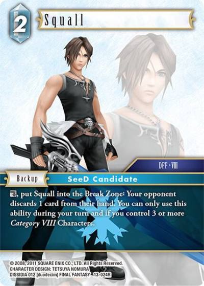 Squall 13-024R Opus XIII: Crystal Radiance Final Fantasy card