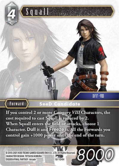 Squall 18-104H Resurgence of Power Final Fantasy card