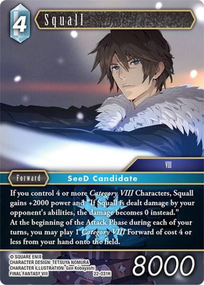 Squall 22-031H Hidden Hope Final Fantasy card