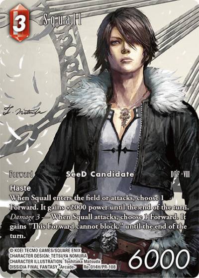 Squall Full Art Re-014H/PR-108 Legacy Collection Final Fantasy card