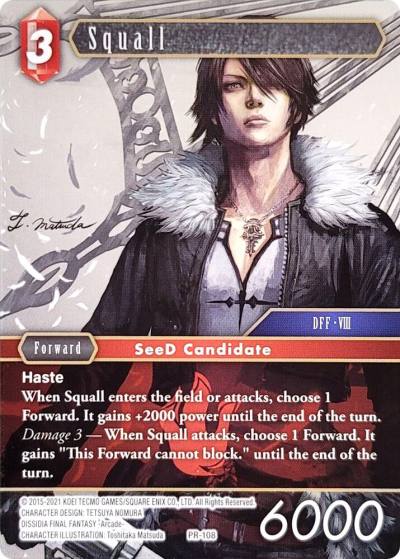Squall PR-108 Deck Exclusive Cards Final Fantasy card