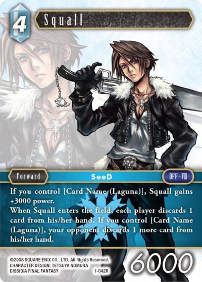 Squall Rare 1-042R Opus I Final Fantasy card