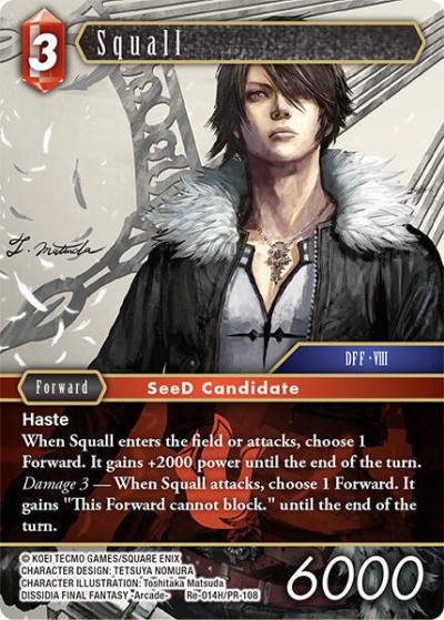 Squall Re-014H/PR-108 Legacy Collection Final Fantasy card