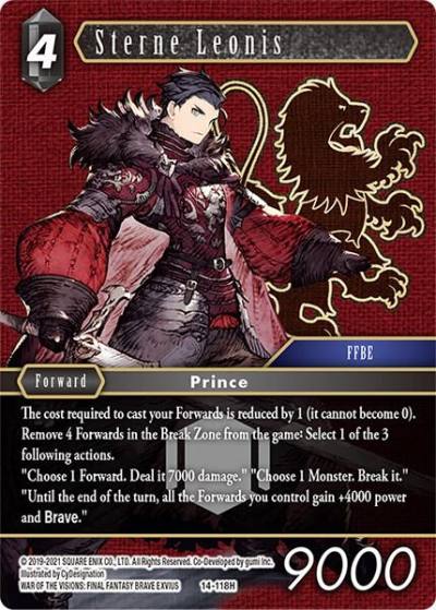 Sterne Leonis 14-118H Opus XIV: Crystal Abyss Final Fantasy card