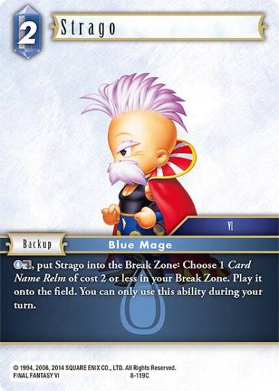 Strago 8-119C Opus VIII Final Fantasy card