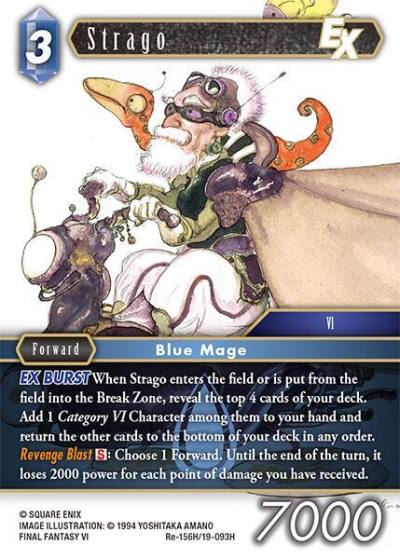 Strago EX Re-156H/19-093H Legacy Collection Final Fantasy card