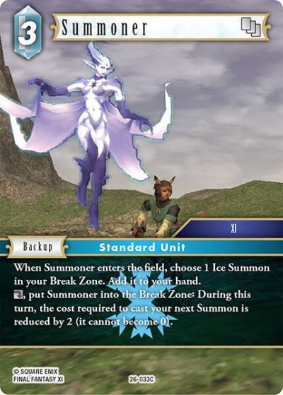 Summoner 26-033C Gunslinger in the abyss Final Fantasy card