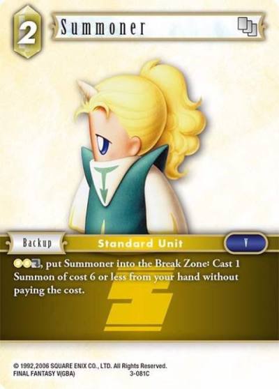 Summoner 3-081C Opus III Final Fantasy card