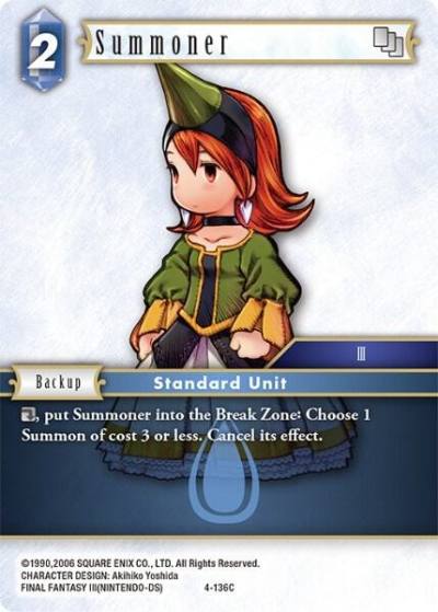 Summoner 4-136C Opus IV Final Fantasy card