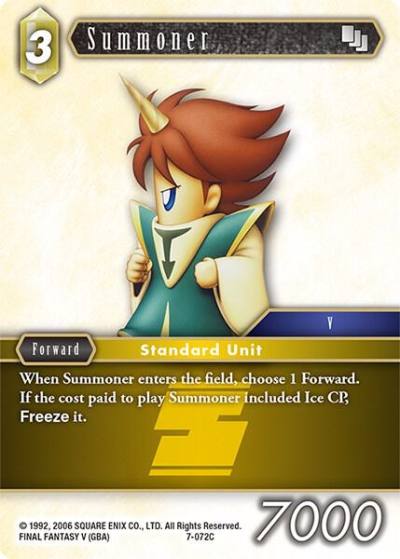 Summoner 7-072C Opus VII Final Fantasy card
