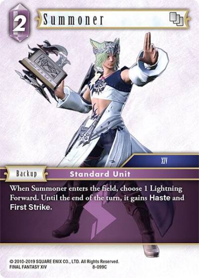 Summoner 8-099C Opus VIII Final Fantasy card