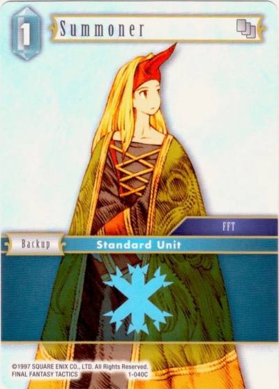 Summoner Female Unit 1-040C Deck Exclusive Cards Final Fantasy card