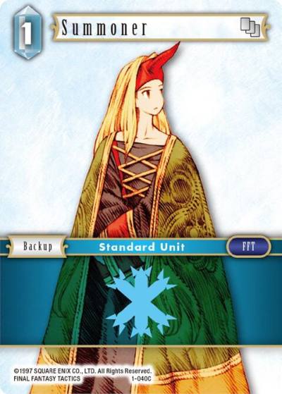 Summoner Female Unit 1-040C Opus I Final Fantasy card
