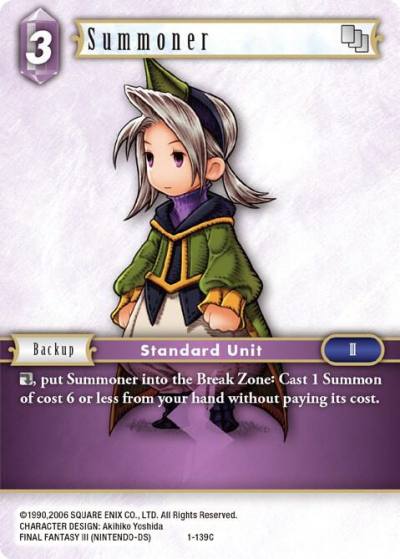 Summoner Luneth 1-139C Opus I Final Fantasy card
