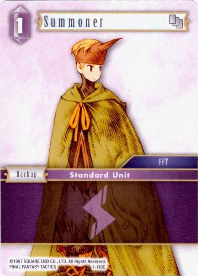 Summoner Male Unit 1-138C Deck Exclusive Cards Final Fantasy card