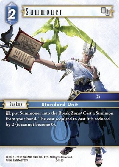 Summoner XIV 6-113C Opus VI Final Fantasy card