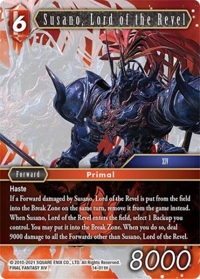 Susano Lord of the Revel 14-011H Opus XIV: Crystal Abyss Final Fantasy card