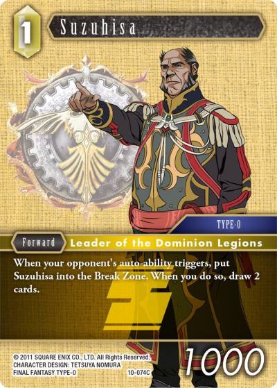 Suzuhisa 10-074C Opus X Final Fantasy card