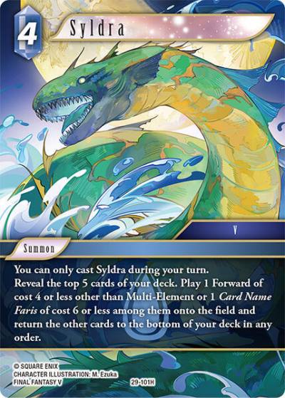 Syldra 29-101H Blissful Eternity Final Fantasy card