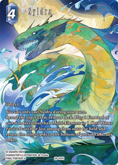 Syldra (Full Art) 29-101H Blissful Eternity Final Fantasy card