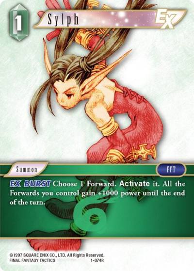 Sylph EX 1-074R Opus I Final Fantasy card
