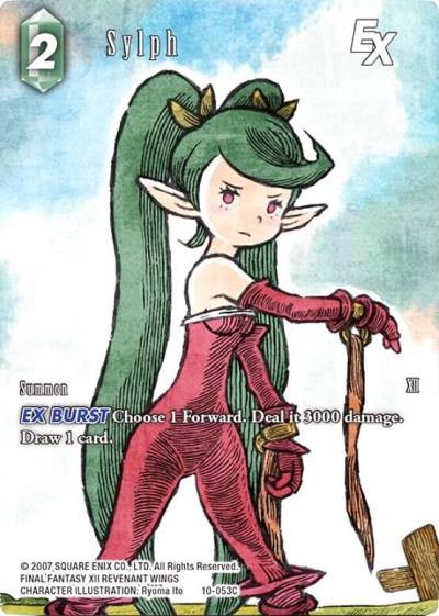 Sylph EX Full Art 10-053C Opus X Final Fantasy card