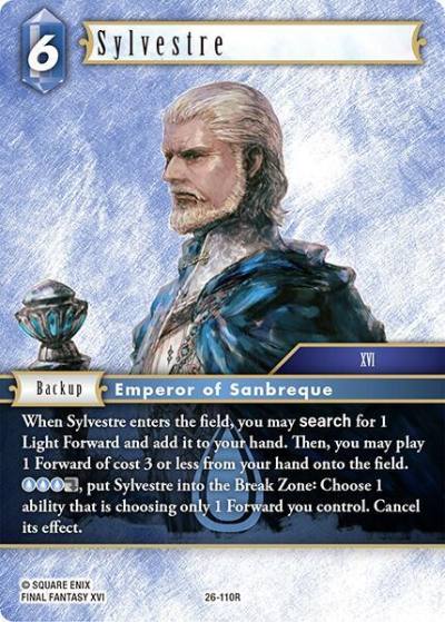 Sylvestre 26-110R Gunslinger in the abyss Final Fantasy card