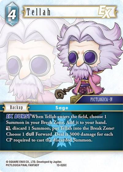 Tellah EX 13-026C Opus XIII: Crystal Radiance Final Fantasy card