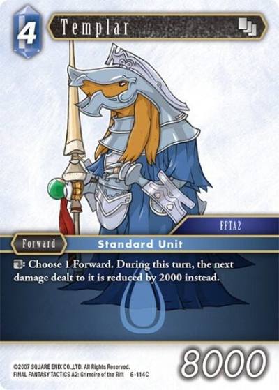 Templar 6-114C Opus VI Final Fantasy card