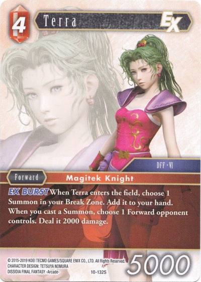 Terra EX Starter 10-132S Opus X Final Fantasy card